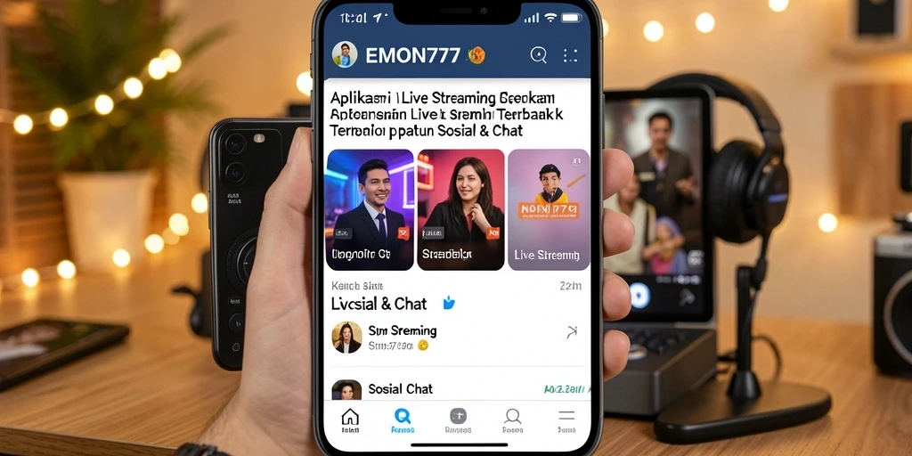Antarmuka EMON777 yang menarik dan fungsi Live Streaming yang mudah digunakan.