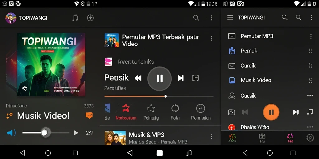 Antarmuka aplikasi TOPIWANGI yang modern dan user-friendly.